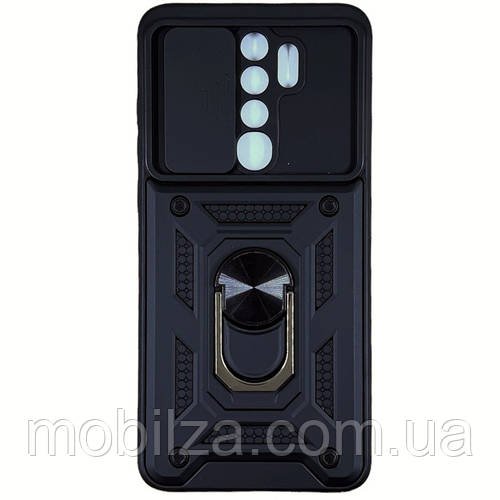 (Укр) Протиударний чохол Camshield Serge Ring для Xiaomi Redmi Note 8 Pro- чорний