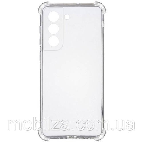 (Укр) Чохол GETMAN посилені кути для Samsung S21 FE- прозорий