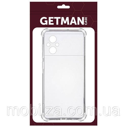 (Укр) Чохол GETMAN посилені кути для Xiaomi Poco M5- прозорий