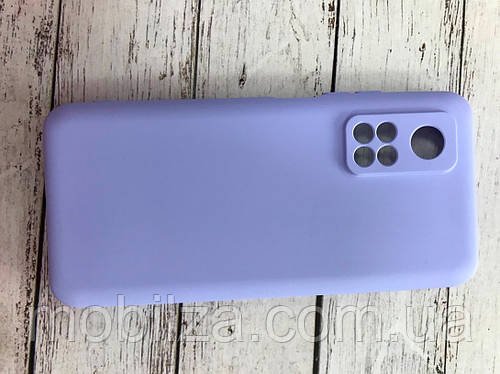 Силіконовий чохол з мікрофіброю Aspor Silicone Full для Xiaomi Mi 10T / Mi 10T Pro- фіолетовий