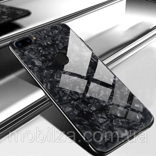Чохол Marble Glass для iPhone 7 Plus/8 Plus- чорний