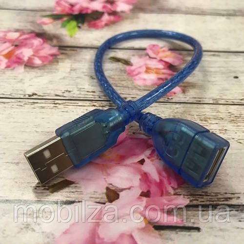 (Укр) USB кабель (подовжувач) AM/AF (0.3м)