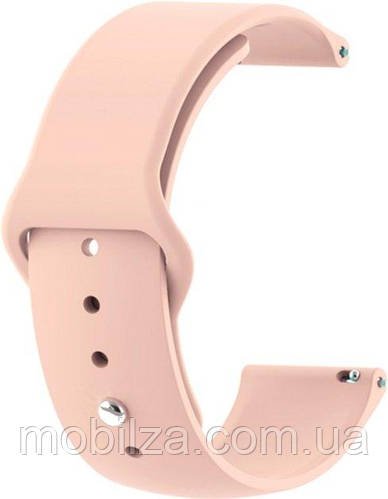 Ремінець силіконовий для Xiaomi Amazfit/Samsung 22mm- рожевий пісок