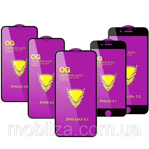 Скло захисне Tempered Glass OG Premium для Motorola Moto G20 / Moto G10 / Moto G30- чорний