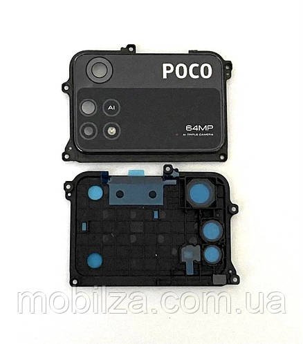 Скло камери Xiaomi Poco M4 Pro 4G with frame (комплект) Black