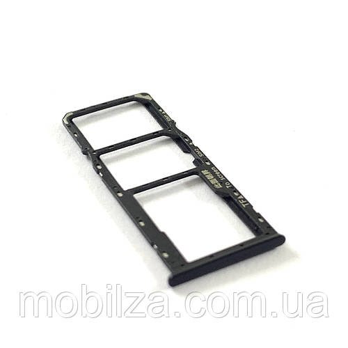 Утримувач (лоток) Сім карти Oppo A15 / A15s Black