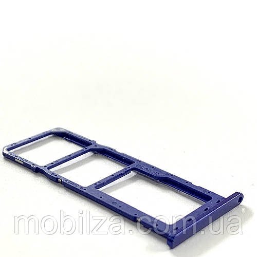 Утримувач (лоток) Сім карти Samsung A03s / A037 Blue