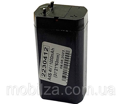 Акумулятор 4V / 1000mAh (31*21*63mm)