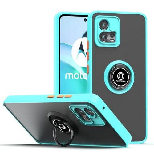 Захисний чохол MatteLuxe Motorola G72 (з кільцем) Light Blue