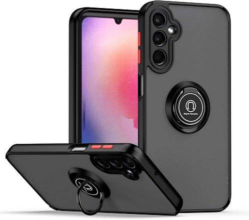 Захисний чохол MatteLuxe Samsung Galaxy A24 A245 (з кільцем) Black