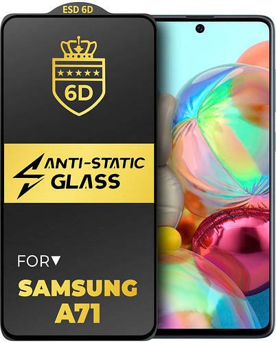 Захисне скло 6D Anti-Static Samsung Galaxy A71 A715 Glass Shield