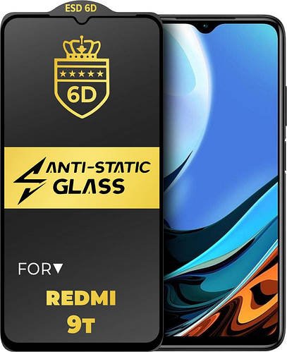 Захисне скло 6D Anti-Static Xiaomi Redmi 9T Glass Shield