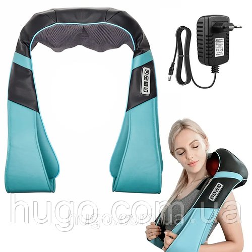 Масажер роликовий для спини, шиї та плечей Massage Shawl / Вібромасажер для всього тіла / Електромасажер