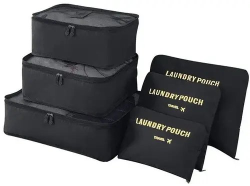 Набір дорожніх органайзерів Laundry Pouch із 6 містких сумок для речей