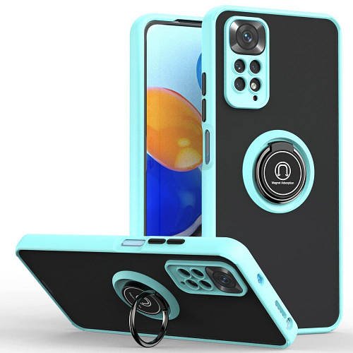 Захисний чохол MatteLuxe Xiaomi Redmi Note 12 Pro 4G (з кільцем) Light Blue