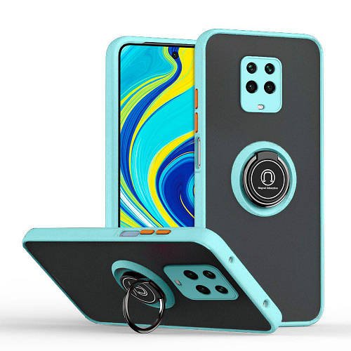 Захисний чохол MatteLuxe Xiaomi Redmi Note 9 Pro (з кільцем) Light Blue