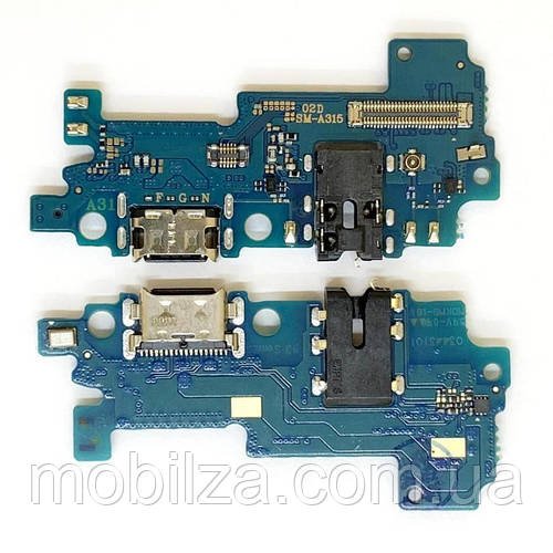 Нижня плата  Samsung A31 / A315 (конектор зарядки, мікрофон) Quality