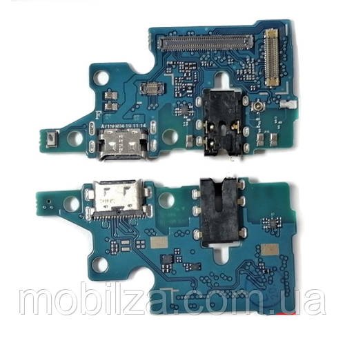 Нижня плата  Samsung A71 / A715 (конектор зарядки, мікрофон) Quality