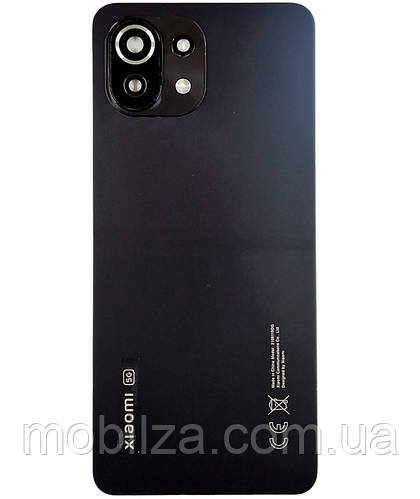 Задня кришка корпусу Xiaomi Mi 11 Lite (зі склом камери) Black