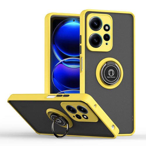 Захисний чохол MatteLuxe Xiaomi Redmi Note 12 4G (з кільцем) Yellow