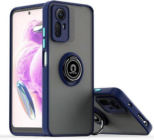 Захисний чохол MatteLuxe Xiaomi Redmi Note 12S (з кільцем) Blue