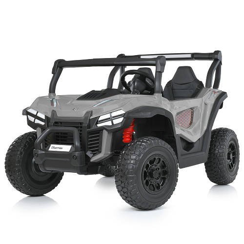 Електромобіль джип Баггі (4 мотори по 90W, 24V7AH, музика, USB, EVA, пульт 2,4G) Bambi M 5019EBLR-11 Сірий