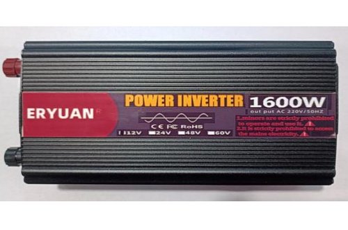 Перетворювач напруги - інвертор з чистою синусоїдою та дисплеєм Eryuan AC/DC 12V-220V 1600W
