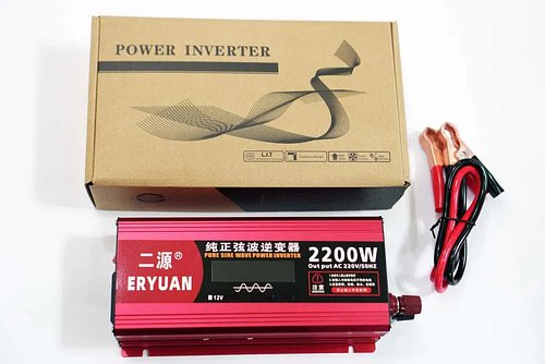 Перетворювач напруги - інвертор з чистою синусоїдою та дисплеєм Eryuan AC/DC 12V-220V 2200W