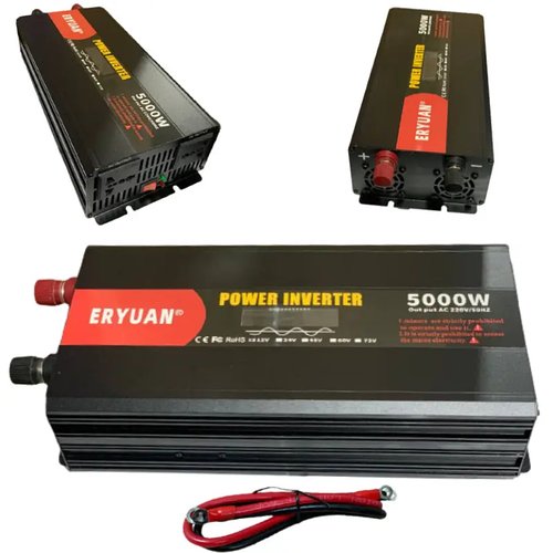 Перетворювач напруги - інвертор з чистою синусоїдою та дисплеєм Eryuan AC/DC 12V-220V 5000W
