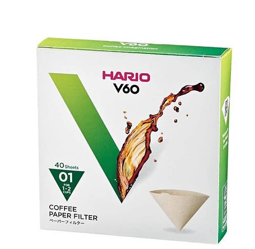 Фільтри Hario V60 01 40 шт. BOX Натуральні