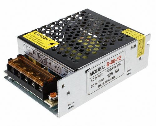Блок живлення 60w /12v 5 Ам YU227