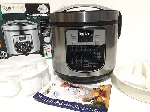 Мультиварка + йогуртниця Rainberg RB6209, 45 програм, 6 л YU227