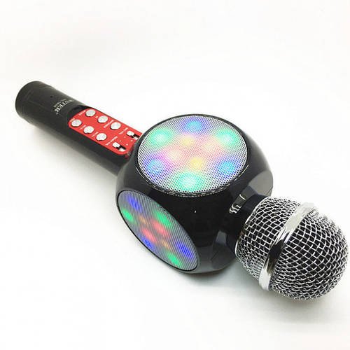 Мікрофон караоке бездротової bluetooth WSTER WS-1816 Black YU227