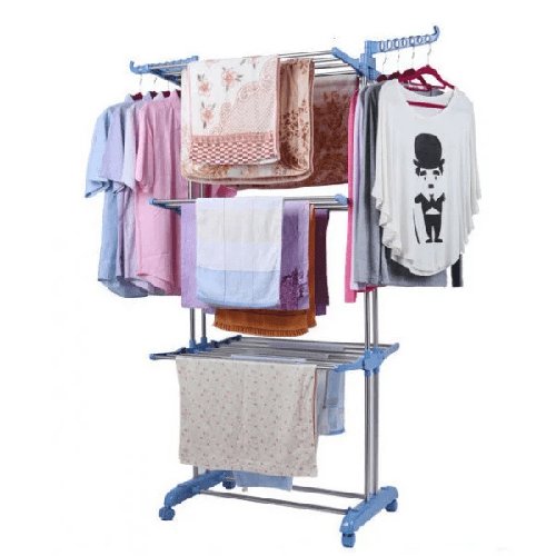Складна сушарка для білизни Garment Rack With Wheels YU227