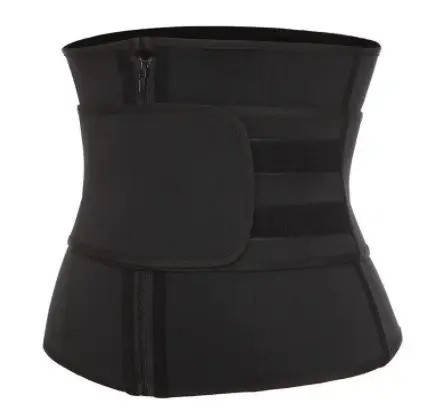 Обтягуючий пояс для схуднення та корекції фігури на липучці Back Support Belt Чорний YU227