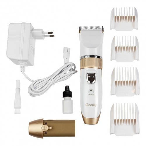 Машинка для стрижки Gemei GM-6001 із запасним акумулятором White YU227