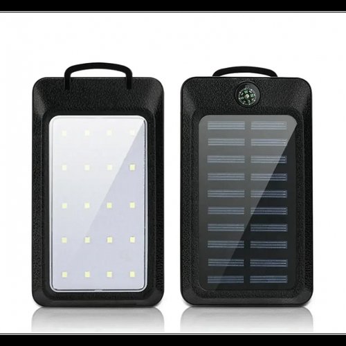 Power Bank 10000mAh від сонячної батареї з індикатором 2 USB компасом та ліхтариком D-003 YU227