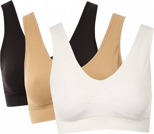Комплект з 3 штук коригувального бюстгальтера без швів Ahh Bra Ах Бра RD-180 розмір XL