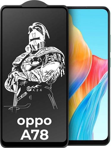 Захисне скло King Fire OPPO A78 4G (Full Glue) Black