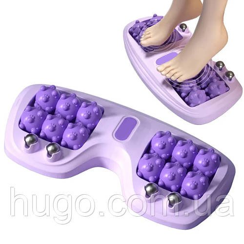 Роликовий масажер для ніг Cat Claw Style Foot Massager / Портативний масажер для стоп з магнітними кульками