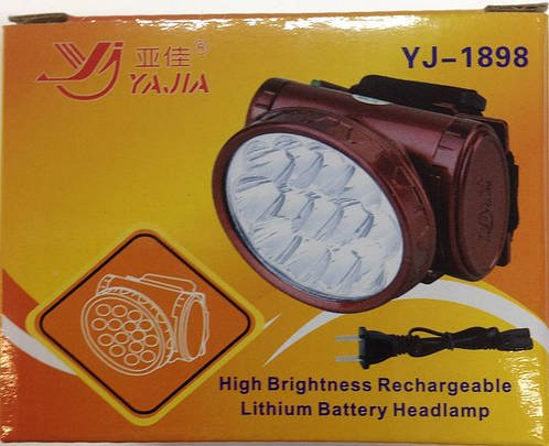Ліхтар налобний Yajia YJ 1898 акумуляторний SN27
