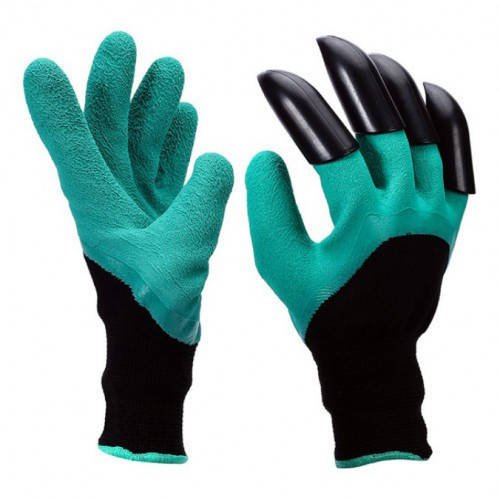 Рукавички садові Garden Genie Gloves з пластиковими нігтями SN27