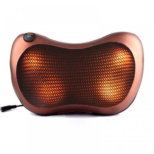 Масажна Подушка Massage Pillow QY-8028 Інфрачервоний роликовий масажер для шиї і спини.Уцінка!!! SN27