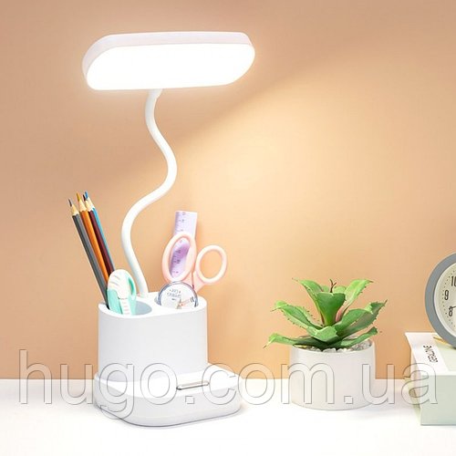 Акумуляторна настільна лампа з USB, 40 LED, DIGAD 1958 / Гнучка світлодіодна лампа на акумуляторі