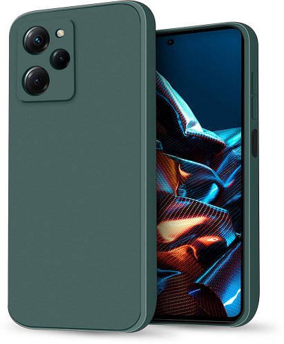 Силіконовий чохол HardCorner Xiaomi Poco X5 Pro 5G (з мікрофіброю) Green