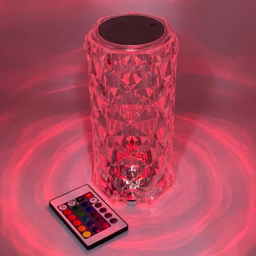 Настільний кришталевий світильник з пультом керуванням Crystal Rose Ambience Декоративна настільна лампа