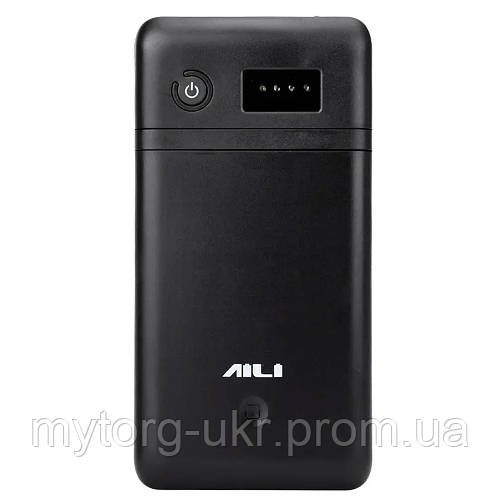 Power bank AILI кейс для ноутбуків та телефонів 6х18650 Чорний
