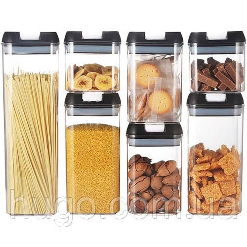 Набір контейнерів 7 шт для сипучих Food storage container / Органайзери для зберігання круп