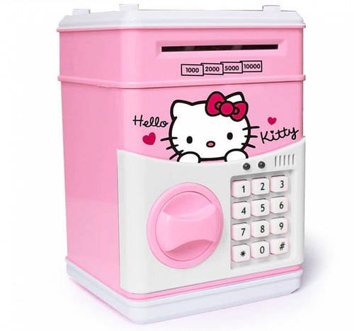 Електронна Скарбничка сейф я Hello Kitty з кодовим замком + купюроприймач Лучшая цена
