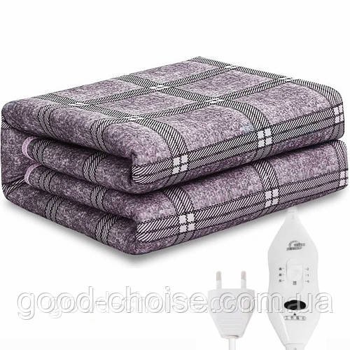 Електропростирадло з підігрівом 150х180см, Electric Blanket / Простирадло в клітинку з терморегулятором